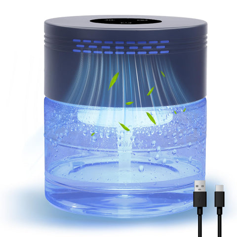 Himaoto water air purifier front view for quiet air in bedrooms