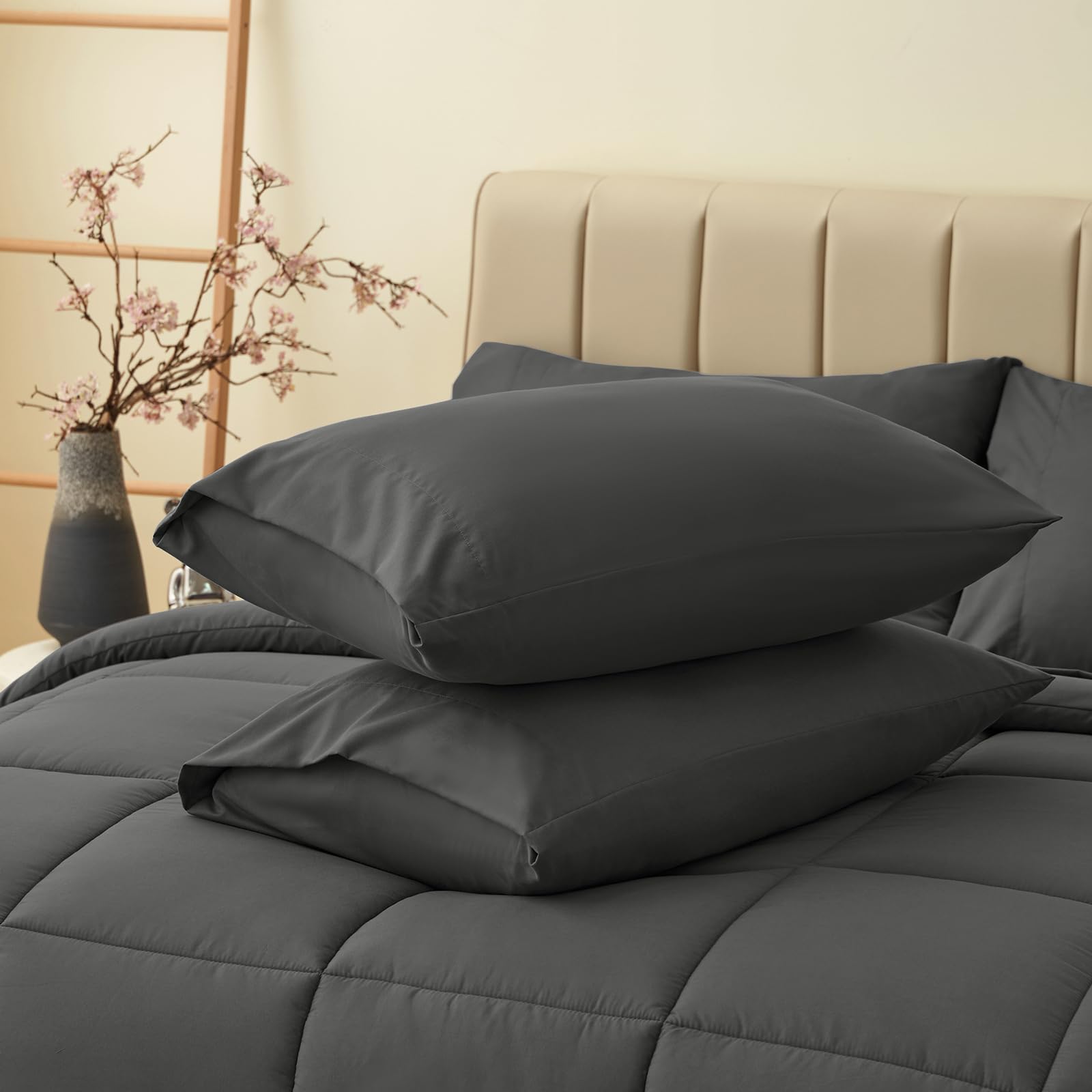HIMEET All-season comforter set ready for low-heat drying