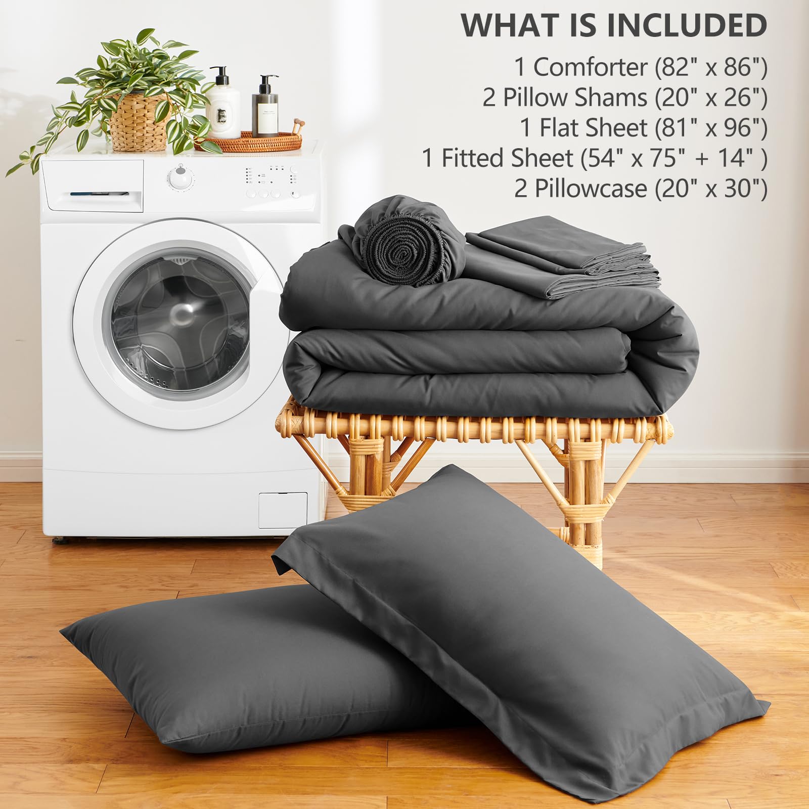 HIMEET fitted sheet 54x75+14 secures a snug fit with deep pockets