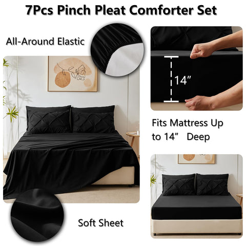 HIMEET fitted sheet 60x80+14 provides secure fit and deep pocket.