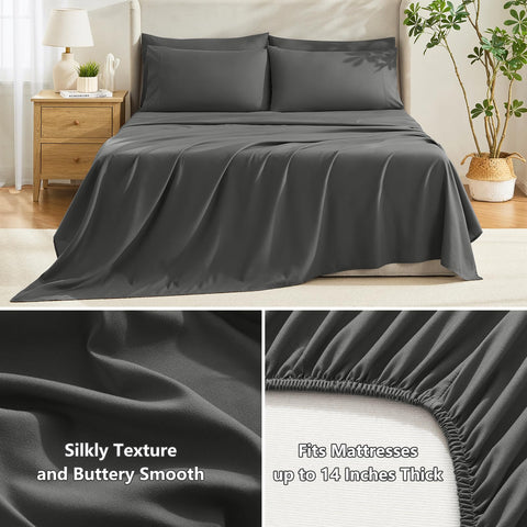 HIMEET Pillowcases with envelope closure keep pillows secure