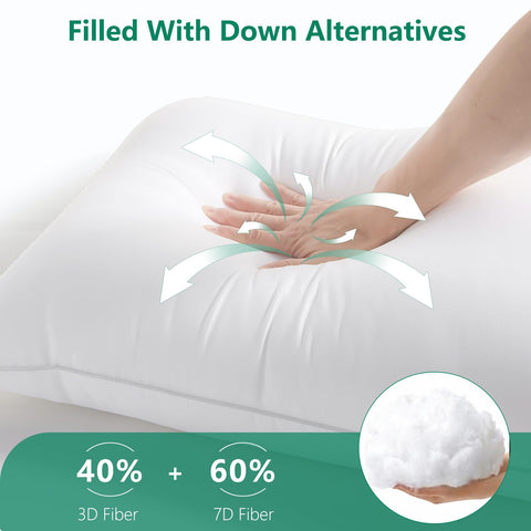 HIMEET back and stomach sleepers image shows versatile head alignment.