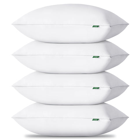 HIMEET queen pillows four-pack showcase luxurious softness for nightly comfort.