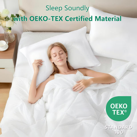 HIMEET pillows with plush filling provide consistent support for peaceful sleep.
