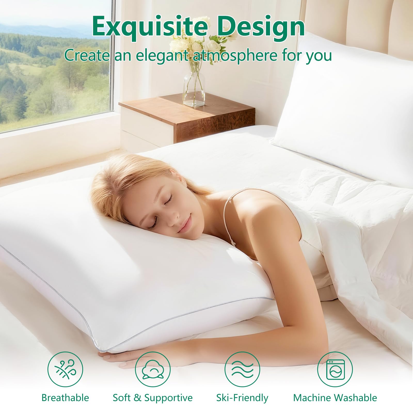 HIMEET side-sleepers setup demonstrates targeted neck and head support.