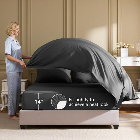 HIMEET pillowcases included for complete, soft-wrapped sleeping comfort