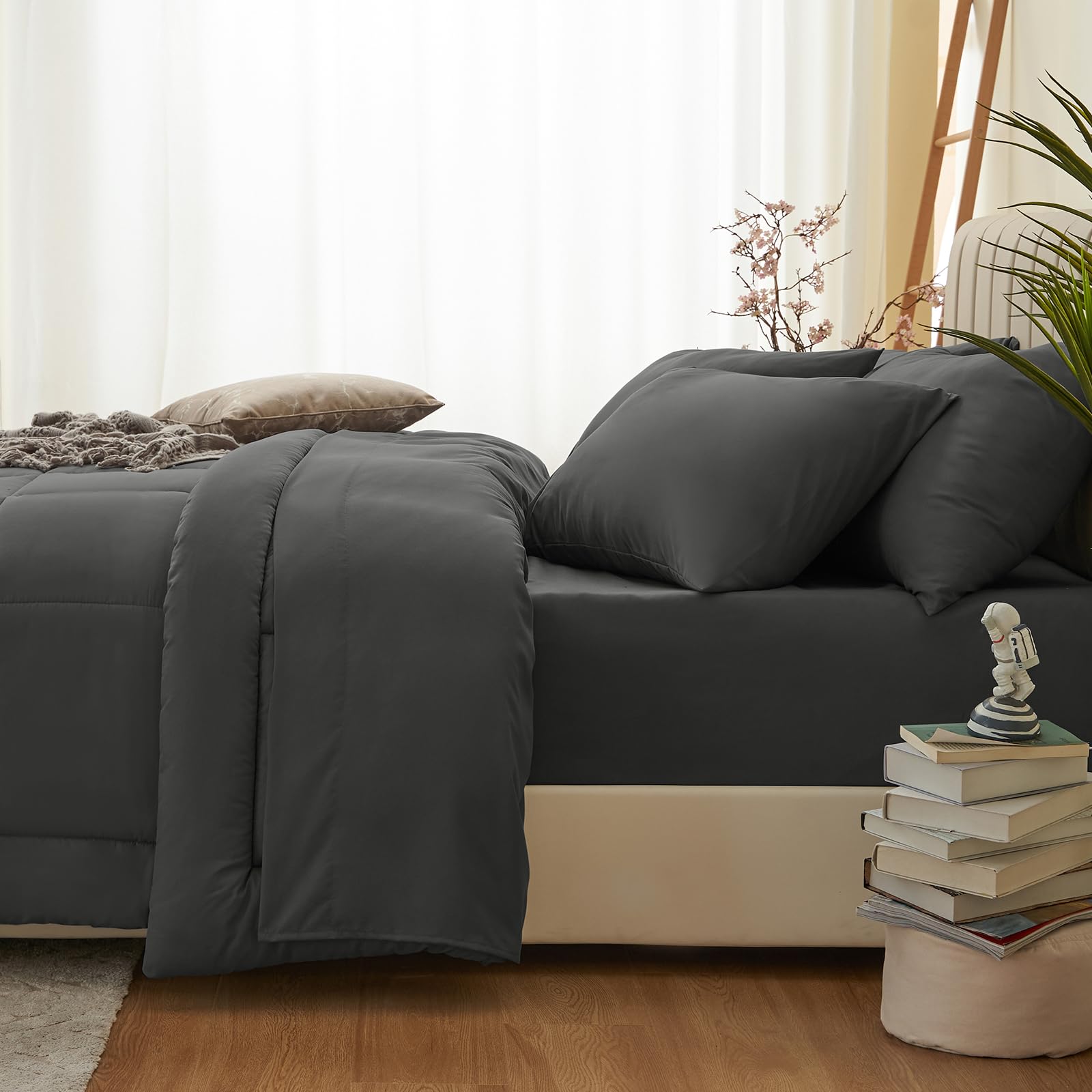 HIMEET Queen flat sheet 90x102 with generous coverage