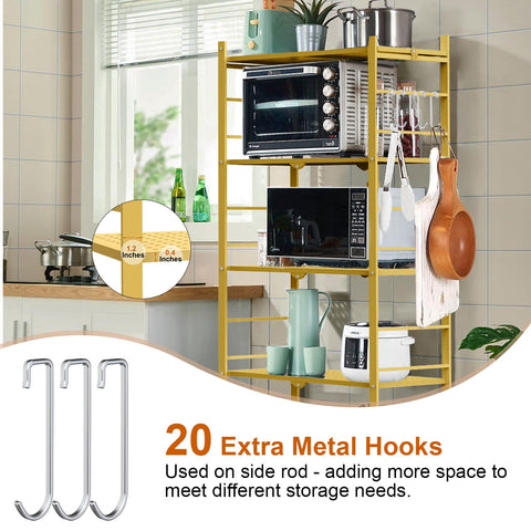 Himix heavy duty metal shelves hold up to 88 lbs per shelf for sturdy storage