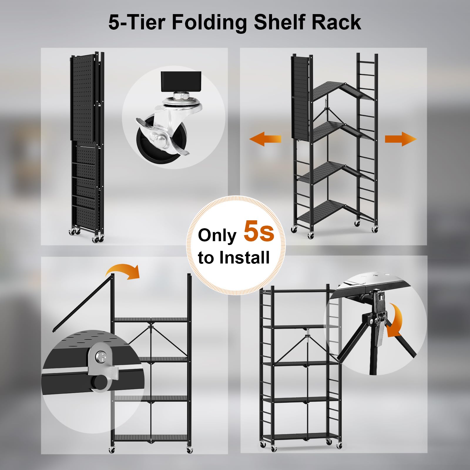 Himix adjustable feet keep the unit level on uneven floors.
