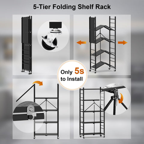Himix adjustable feet keep the unit level on uneven floors.