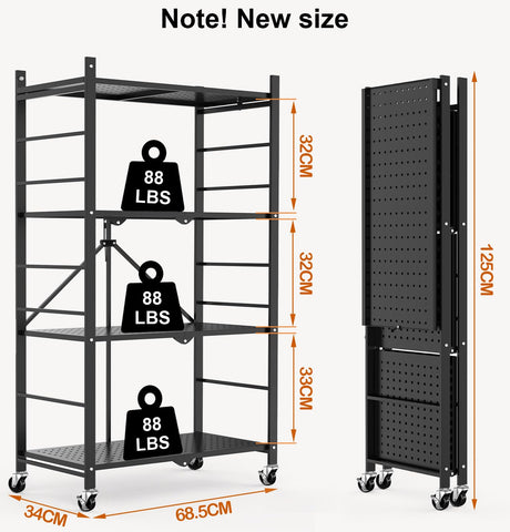 Himix adjustable feet keep the rack level on uneven floors