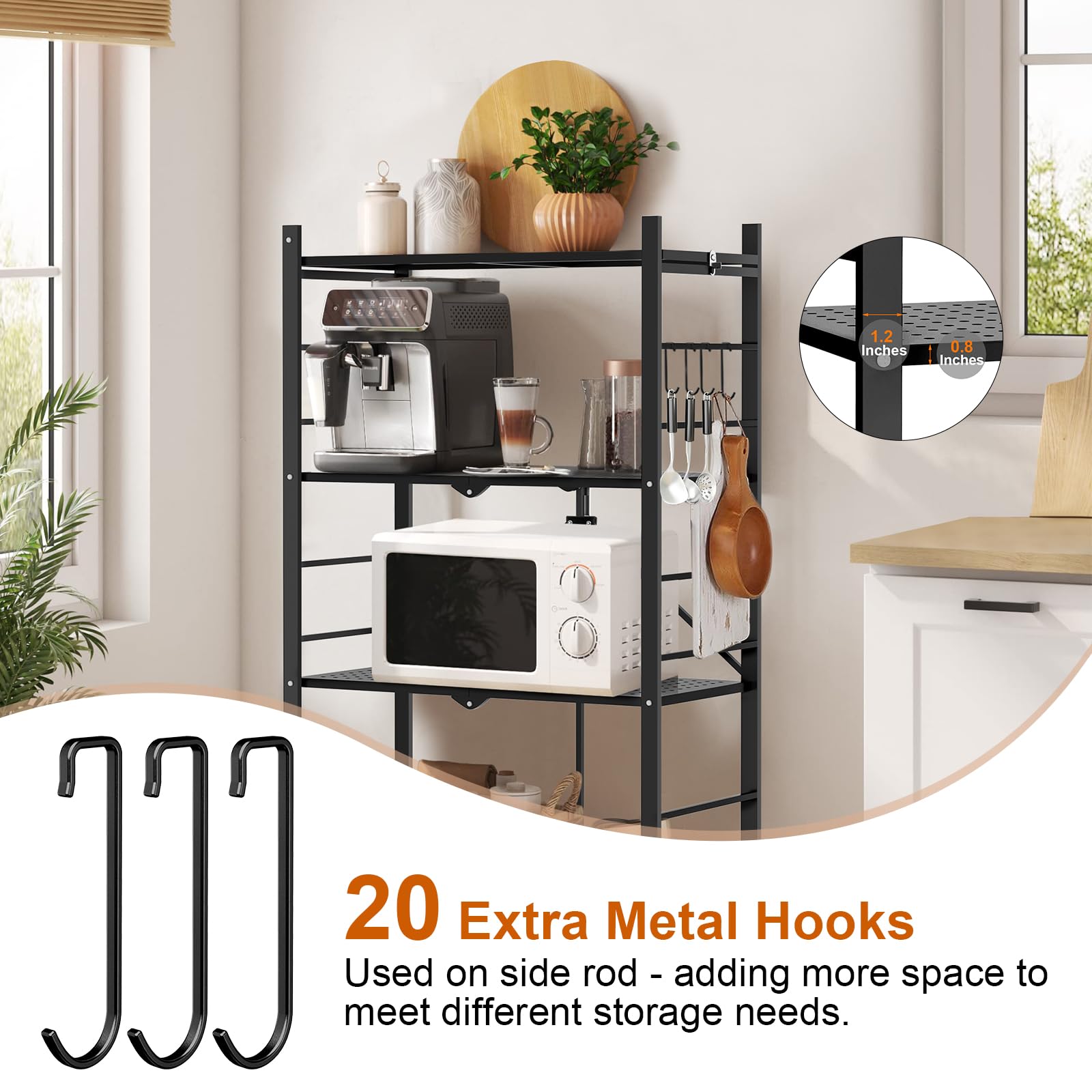 Himix heavy-duty metal frame supports daily storage needs