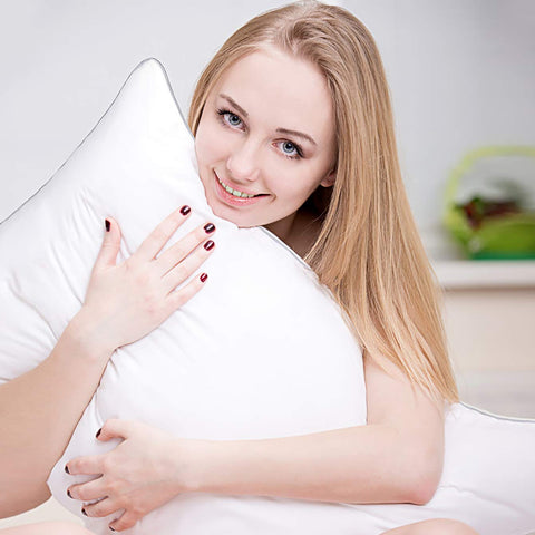HIMOON pillow cover closeup reveals premium microfiber texture for comfort