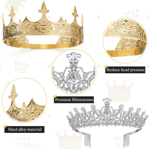 Hinly prom princes crown close-up showing durable alloy craftsmanship