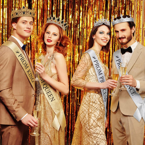 Hinly prom princes and princess sash for matching attire