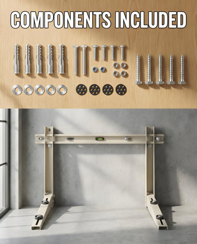 HIODIYI compatible with 7,000–12,000 BTU minisplits for flexible outdoor mounting
