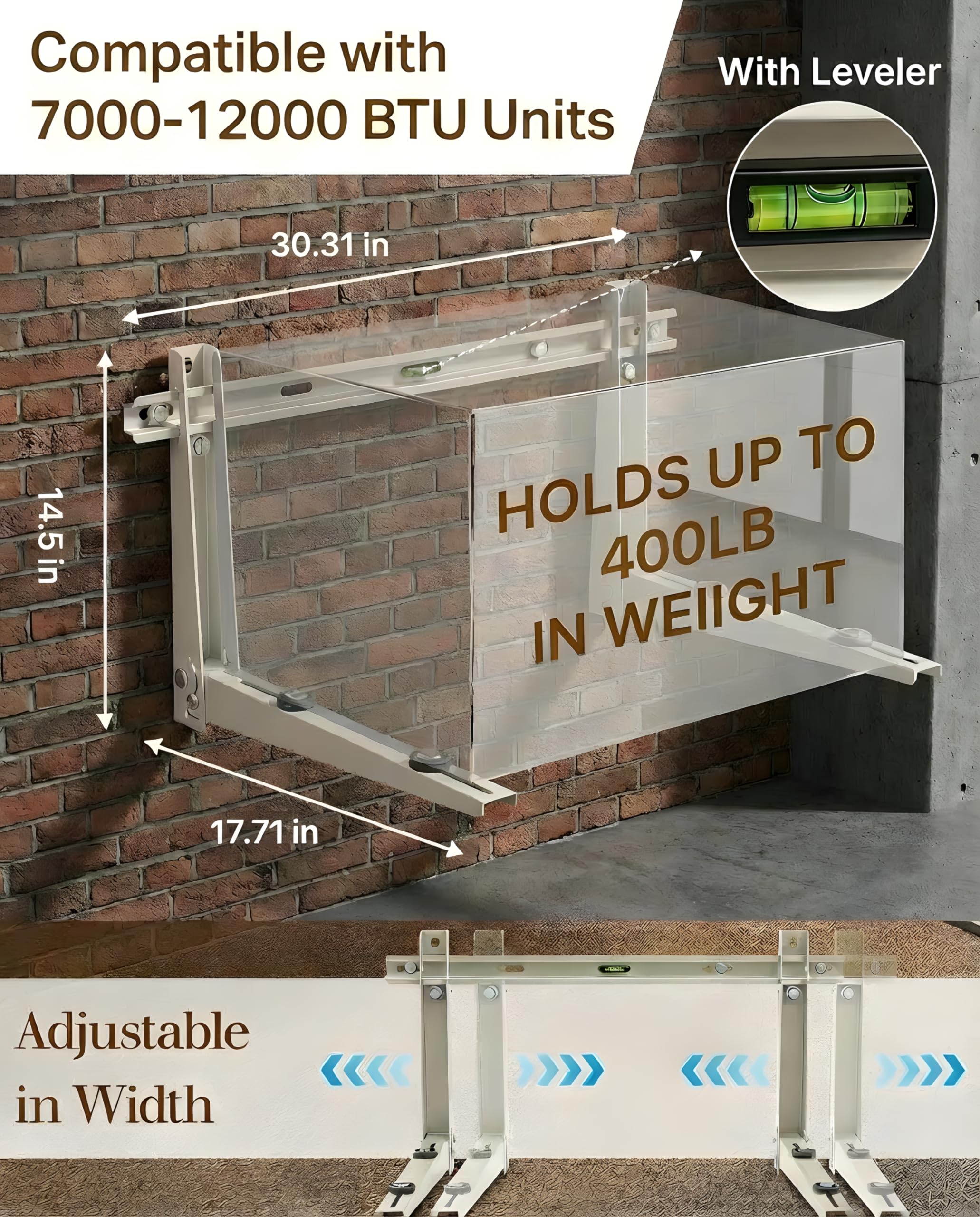 HIODIYI galvanized steel outdoor bracket with anti-rust coating for long-lasting HVAC mounting