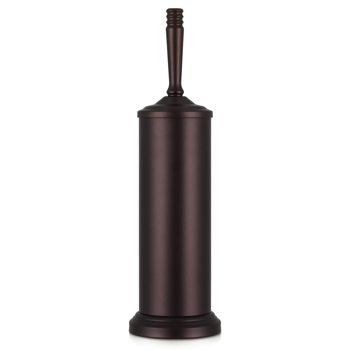 Hioflyme bronze toilet brush with holder set for easy bathroom maintenance.