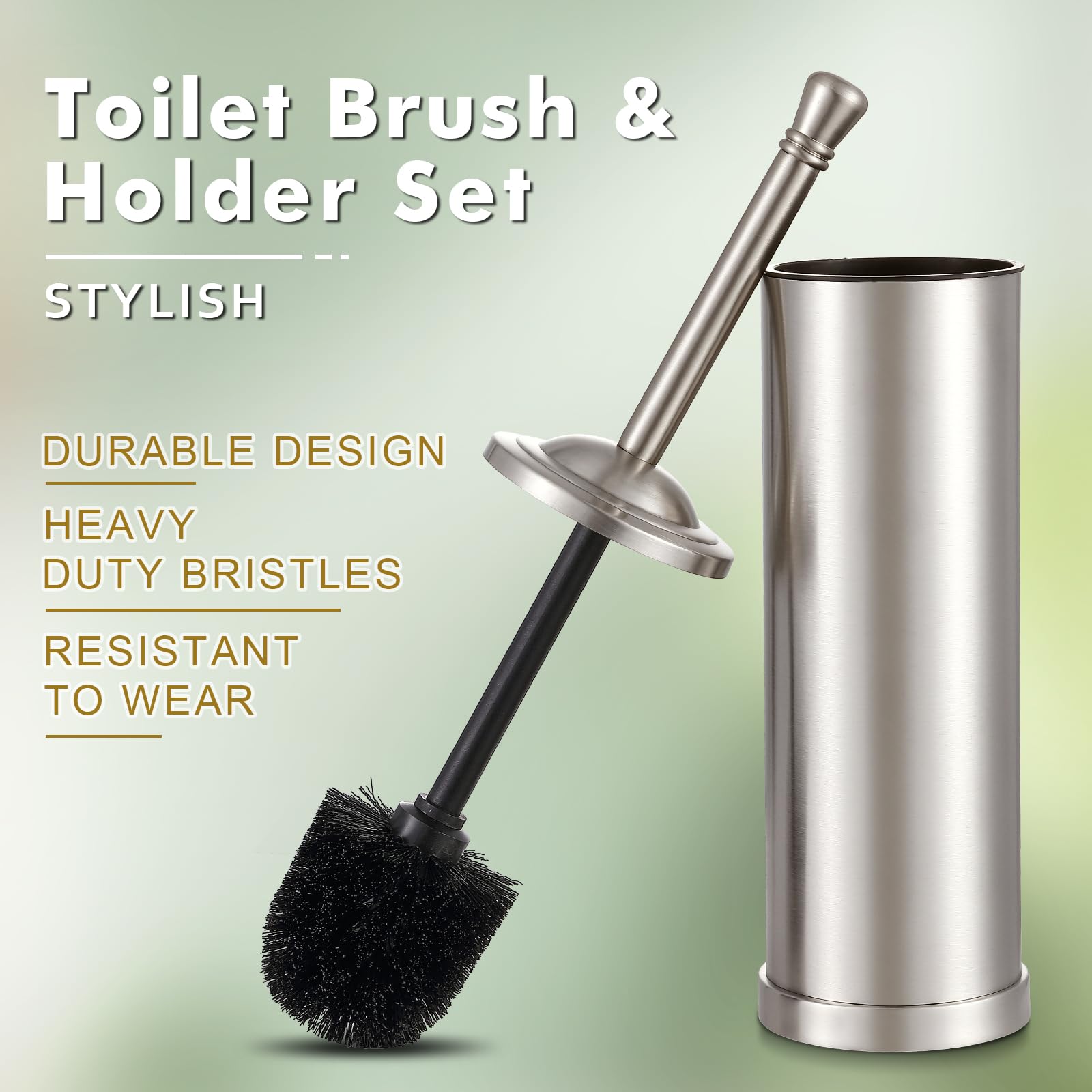 Hioflyme dense nylon bristles scrub mineral build-up effectively