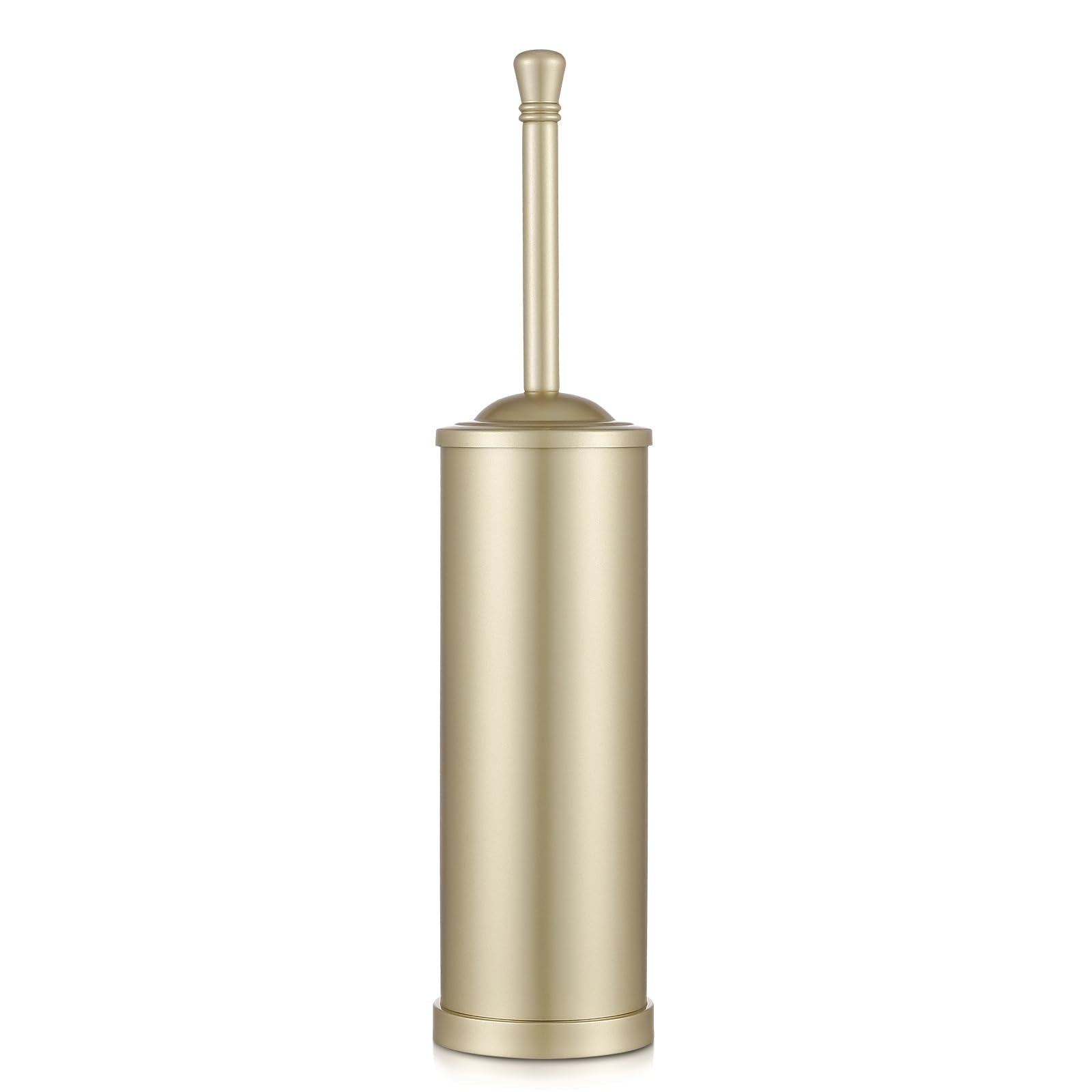Hioflyme gold toilet brush base shows sturdy, stable storage.