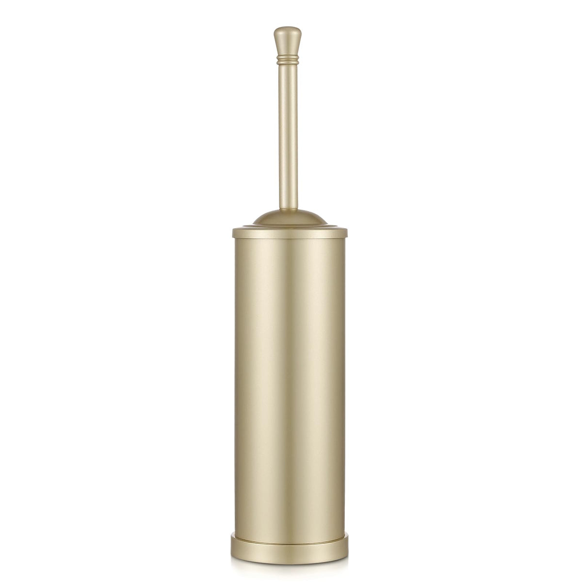 Hioflyme gold toilet brush base shows sturdy, stable storage.