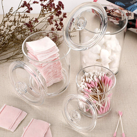 Hipiwe 15-ounce clear apothecary jar with contents visible.