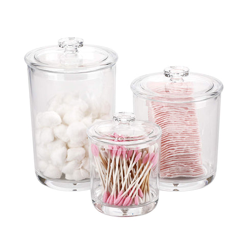 Hipiwe cotton swab organizer ready for vanity organization.