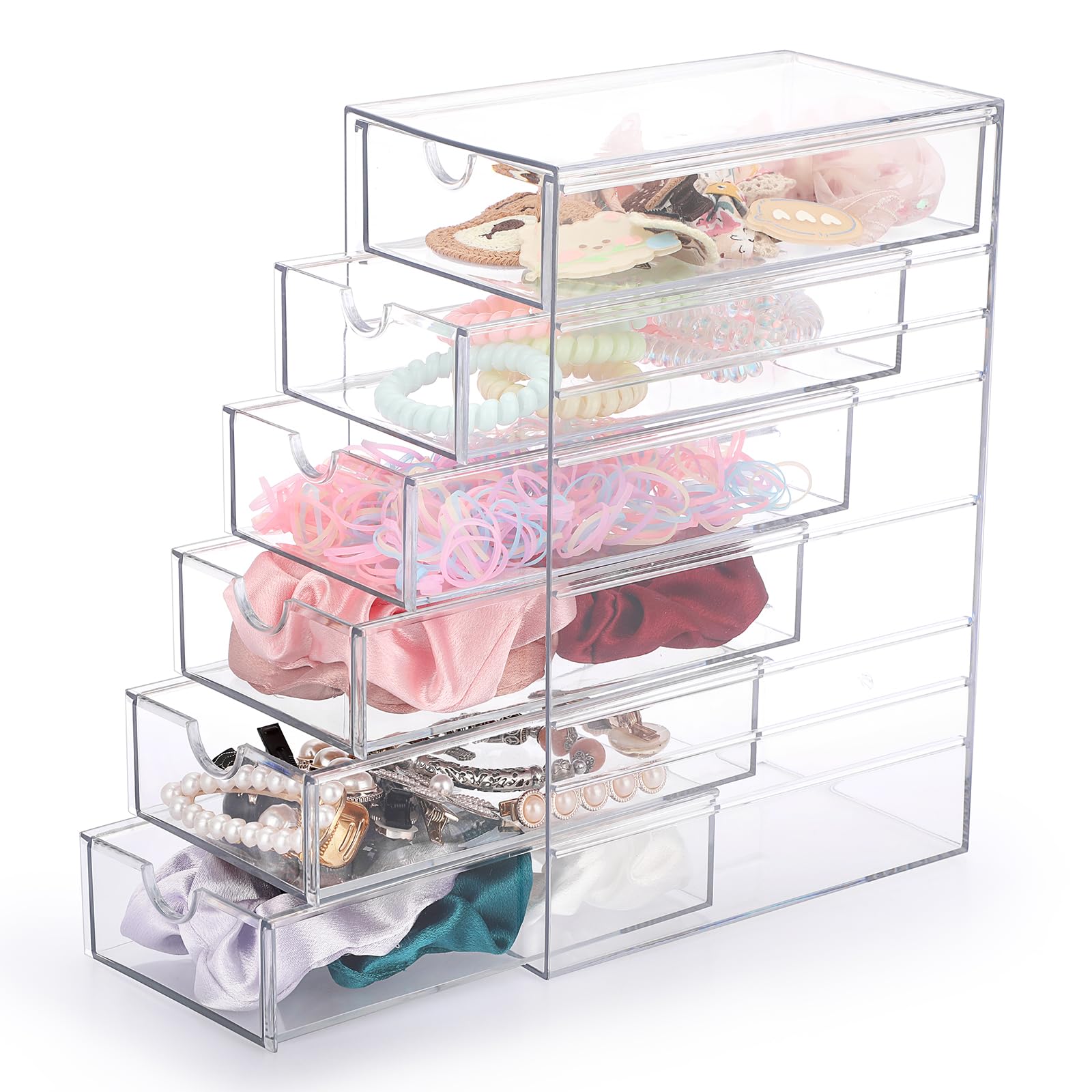 Hipiwe makeup cosmetics organizer drawers keep beauty items easy to locate.