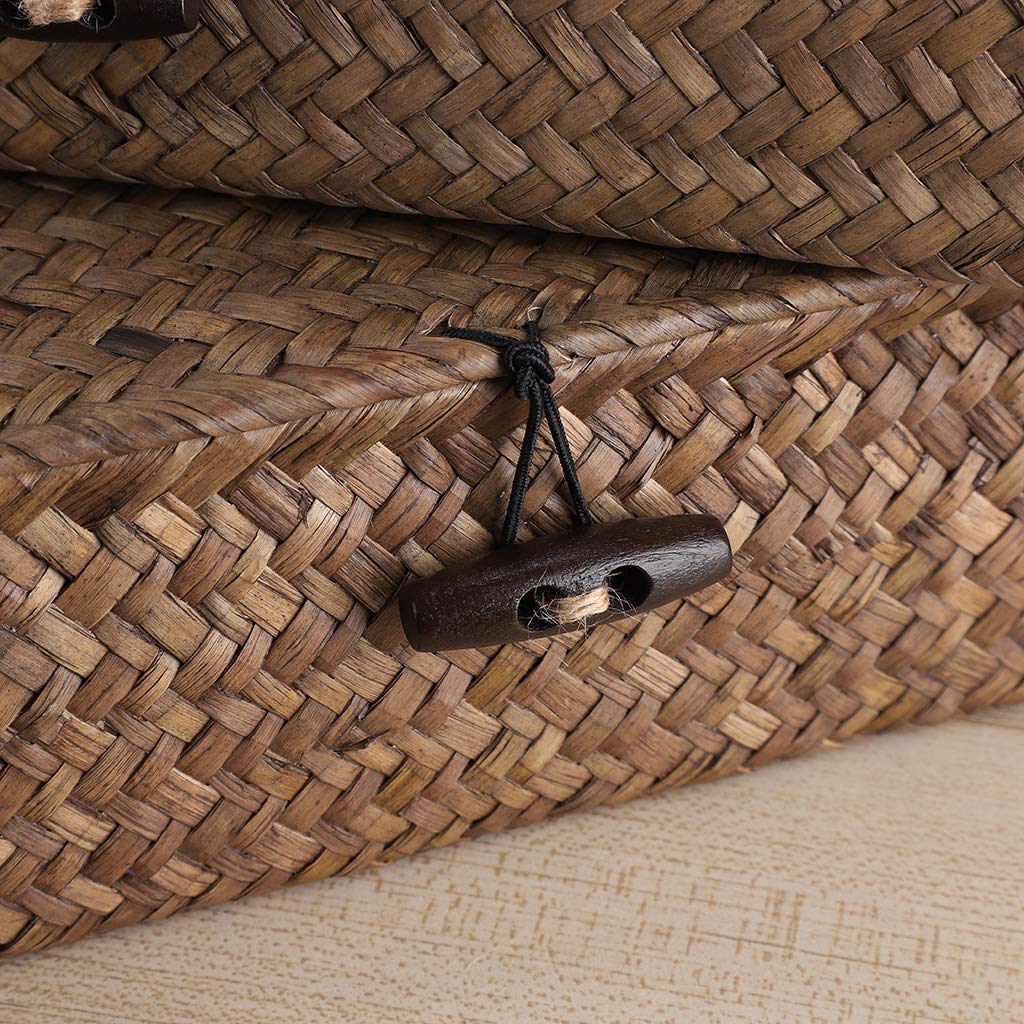Hipiwe seagrass basket on coffee table adding natural texture