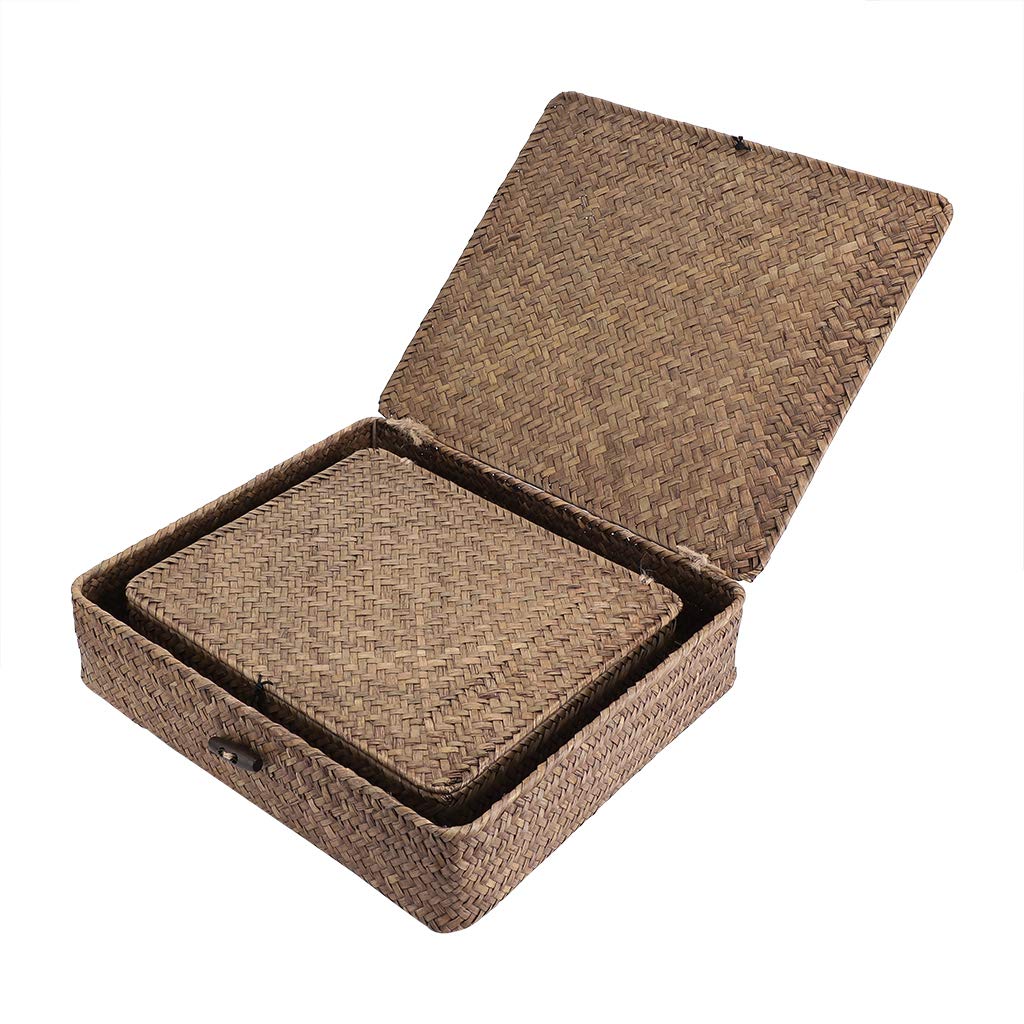 Hipiwe seagrass basket on shelf for organization
