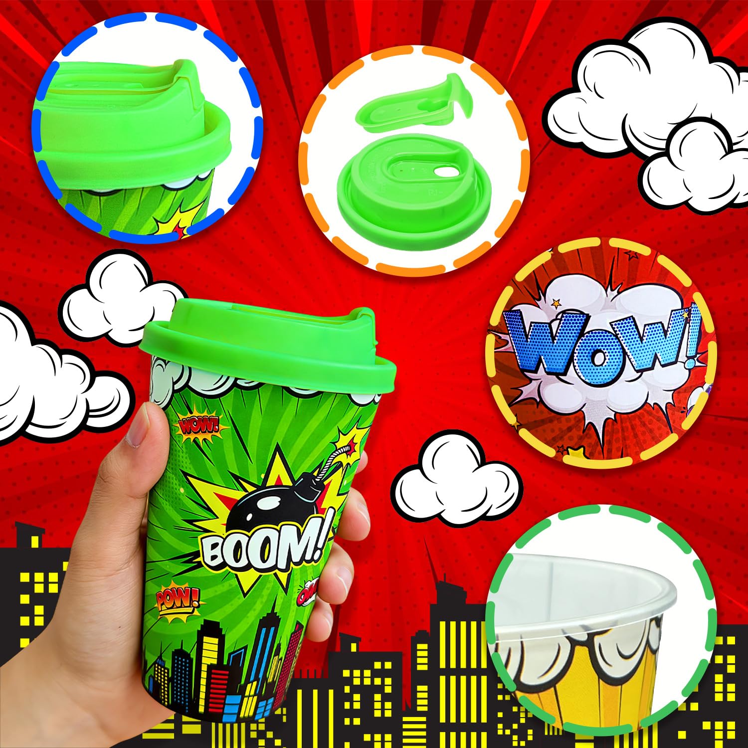 Hipoxa durable, lightweight plastic cups designed for repeated use and simple cleaning.