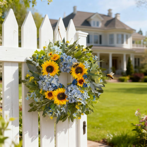 HipTree Mother’s Day gift wreath adds spring charm to any room.