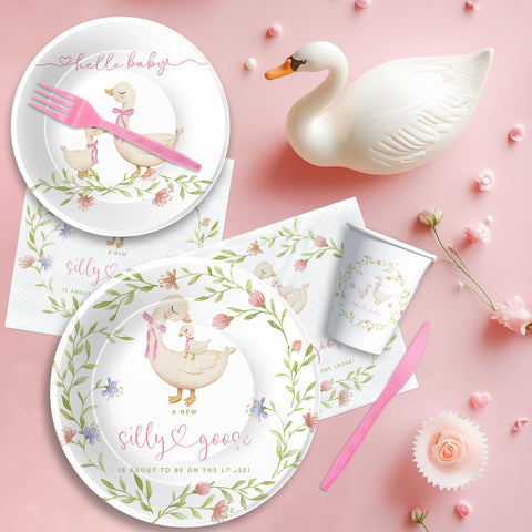 HIPVVILD Pink Silly Goose cups support mess-free sipping and photos.