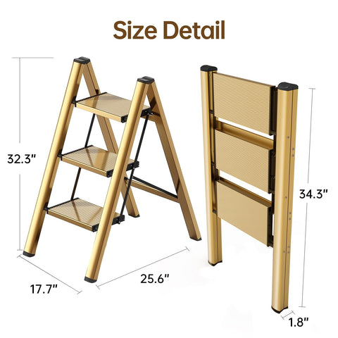 Hismocal foldable step stool living room decor and practicality