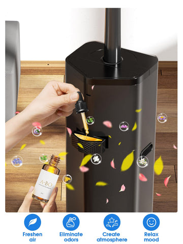 Hiswelle 5Gal humidifier remote control lets you tweak from across the room.