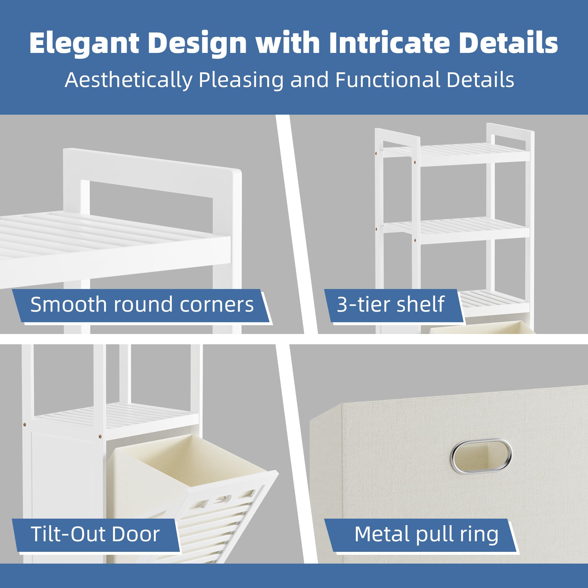 Hitnet anti-tip straps securing the cabinet for safer placement.