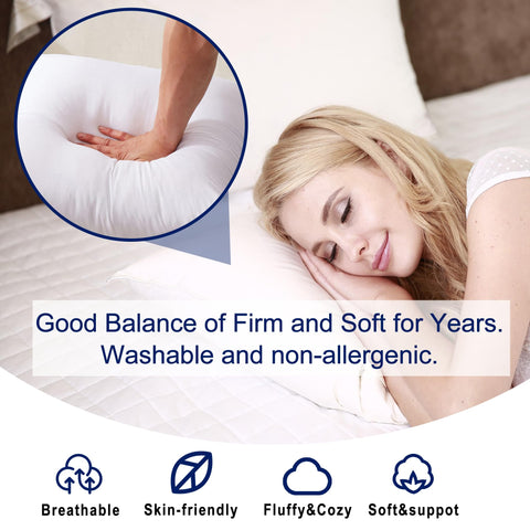 HITO 12x20 pillow insert maintains fullness for long-lasting support