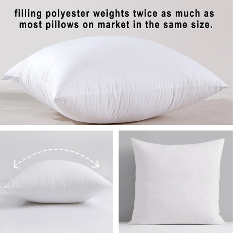 HITO 12x20 pillow insert vacuum packaged, quick fluff after opening