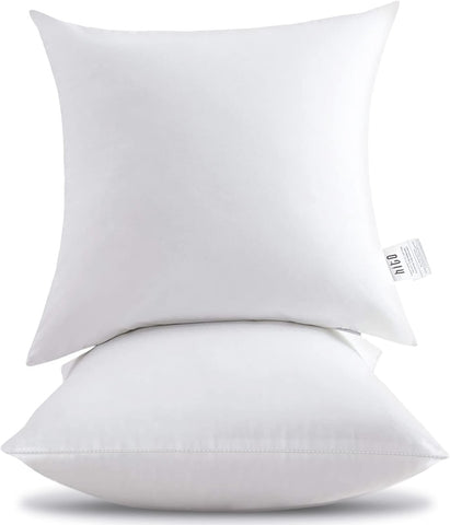 HITO 18x18 pillow insert with plush down-alternative core for sofa comfort.