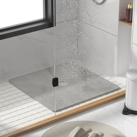 HITSLAM square shower mat trim to fit design adapts to corners and shower sizes
