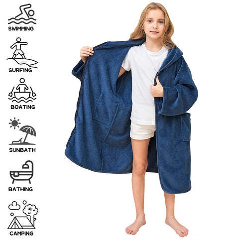 Hiturbo large front pockets hold small items during outdoor change