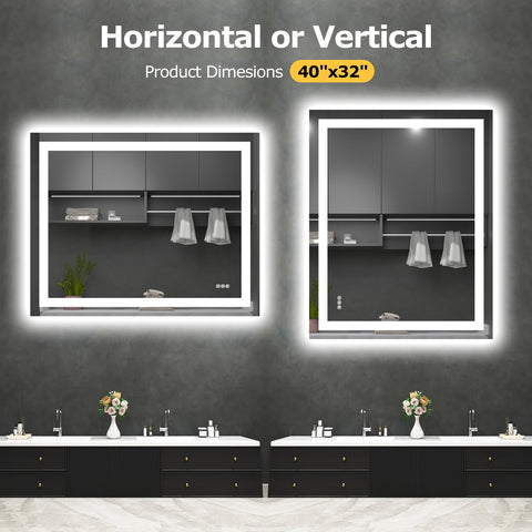 Hivone color-temperature adjustable mirror supports warm natural and white light options.