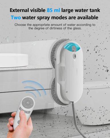HIXZAP window cleaning robot with 2400-3200Pa suction power