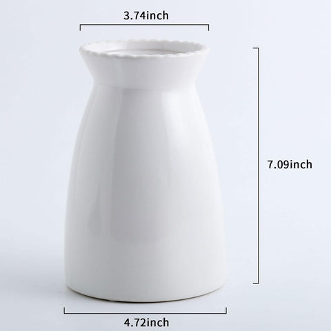 HJN ceramic vase hand glazed for artisanal appeal and character.