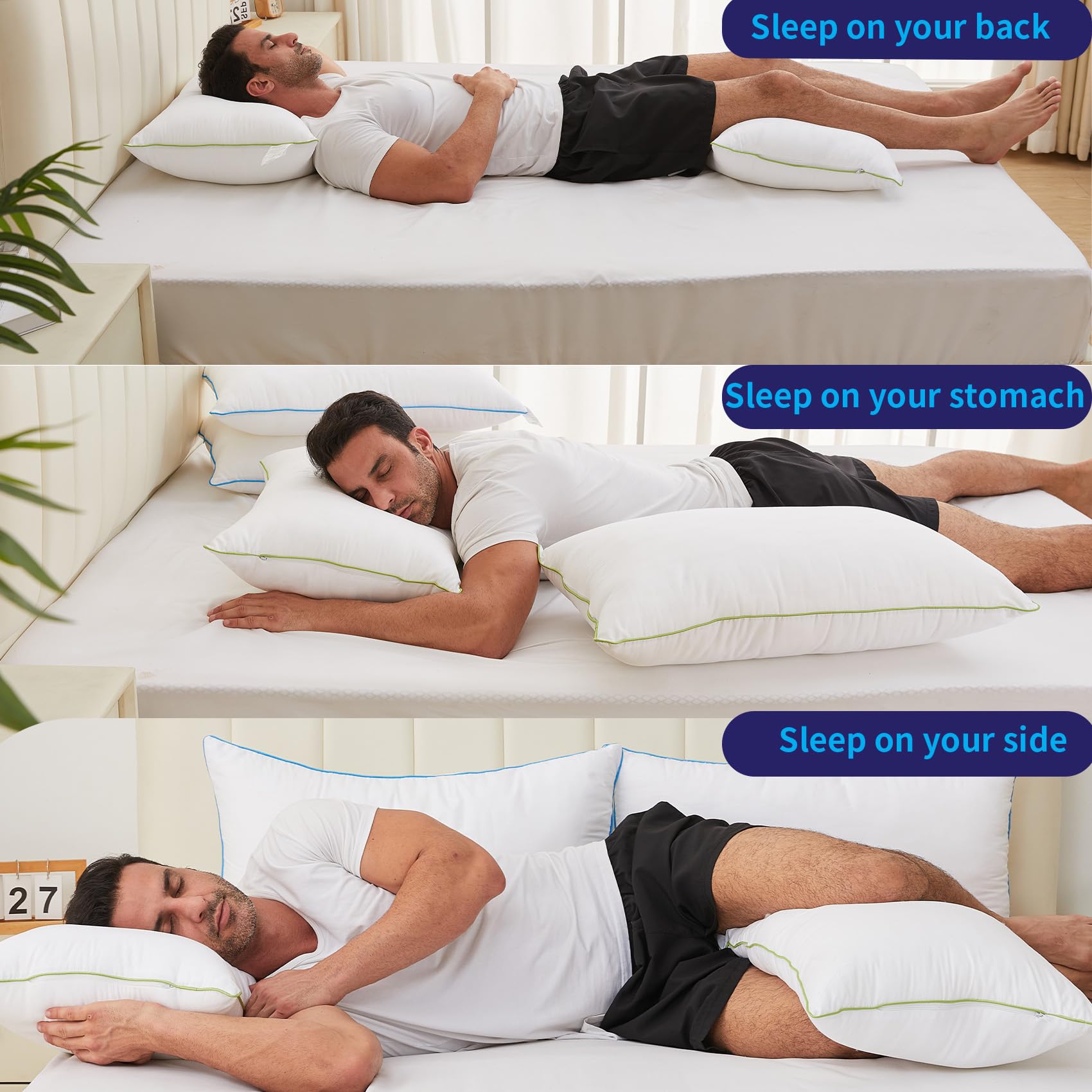 HKYLRAN cooling fabric detail for a cooler sleep experience.