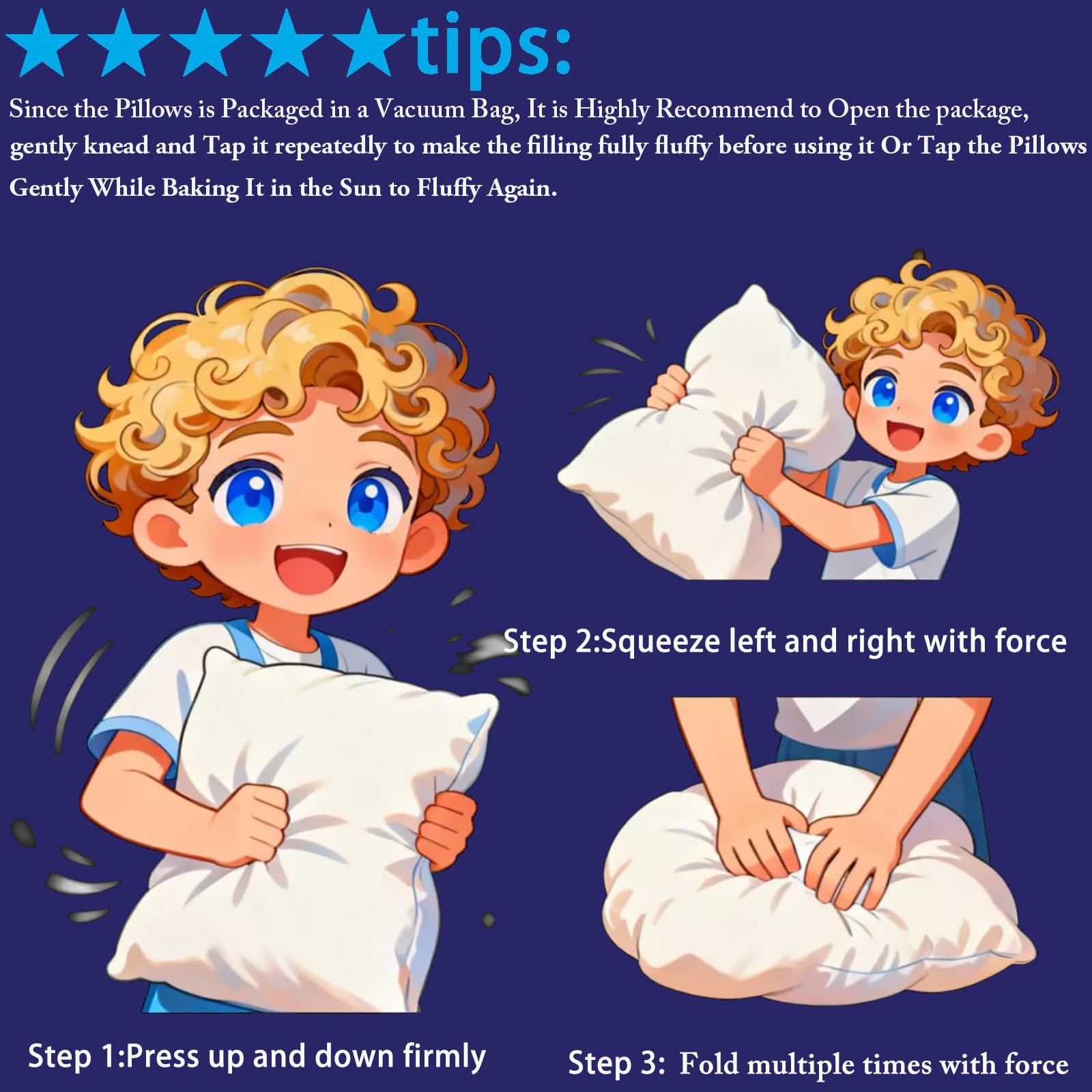 HKYLRAN pillow with hidden zipper for easy adjustment.