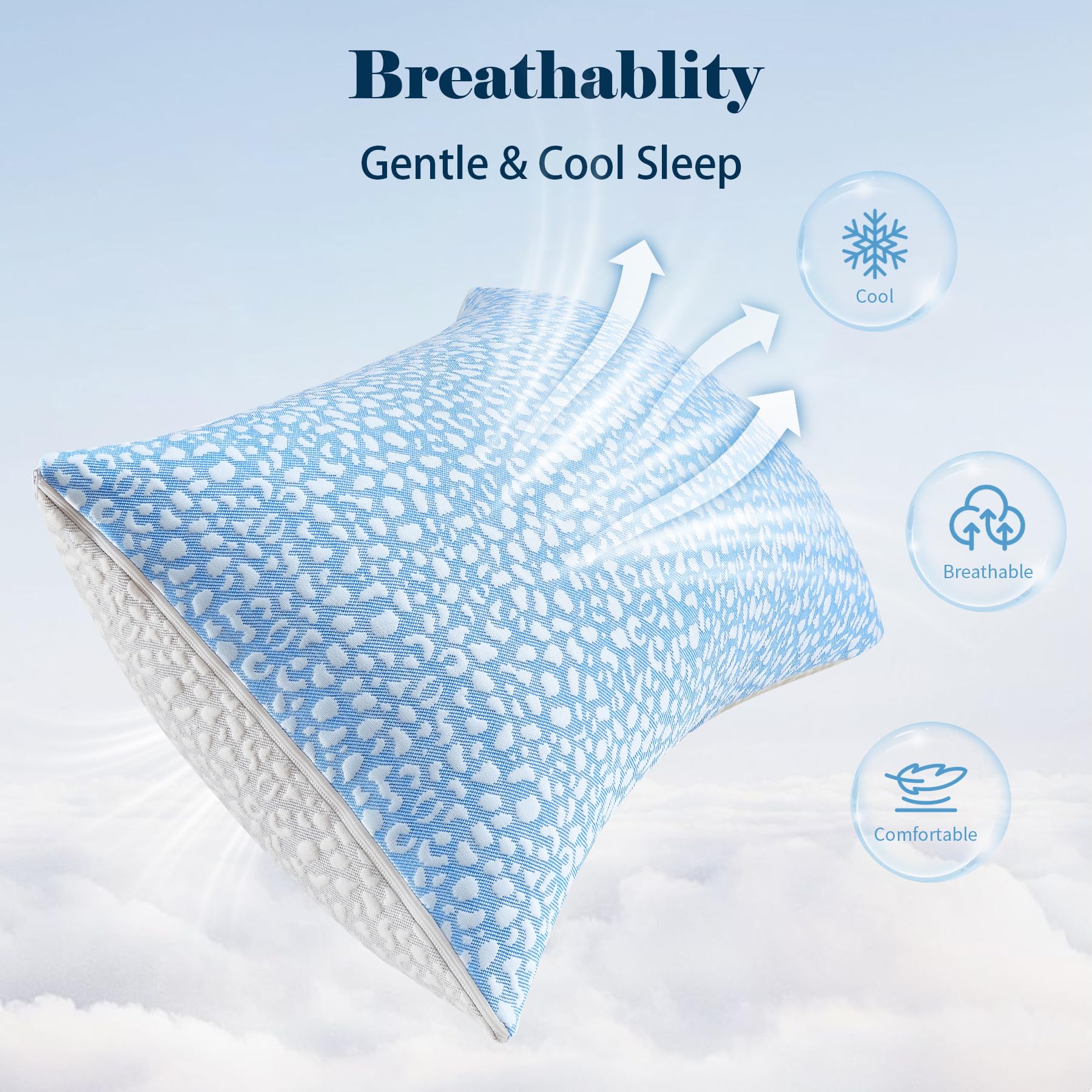 HKYLRAN cooling pillow cover actively pulls heat away for cooler sleep