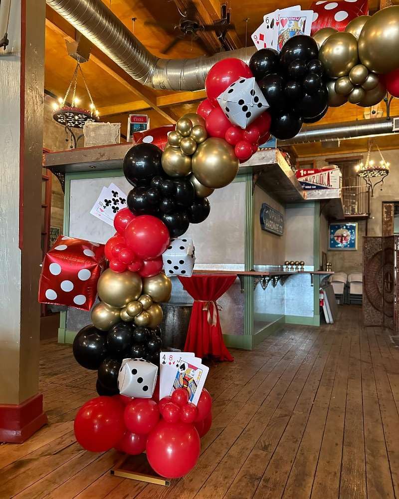 HKYOOD poker cards highlight game night décor.