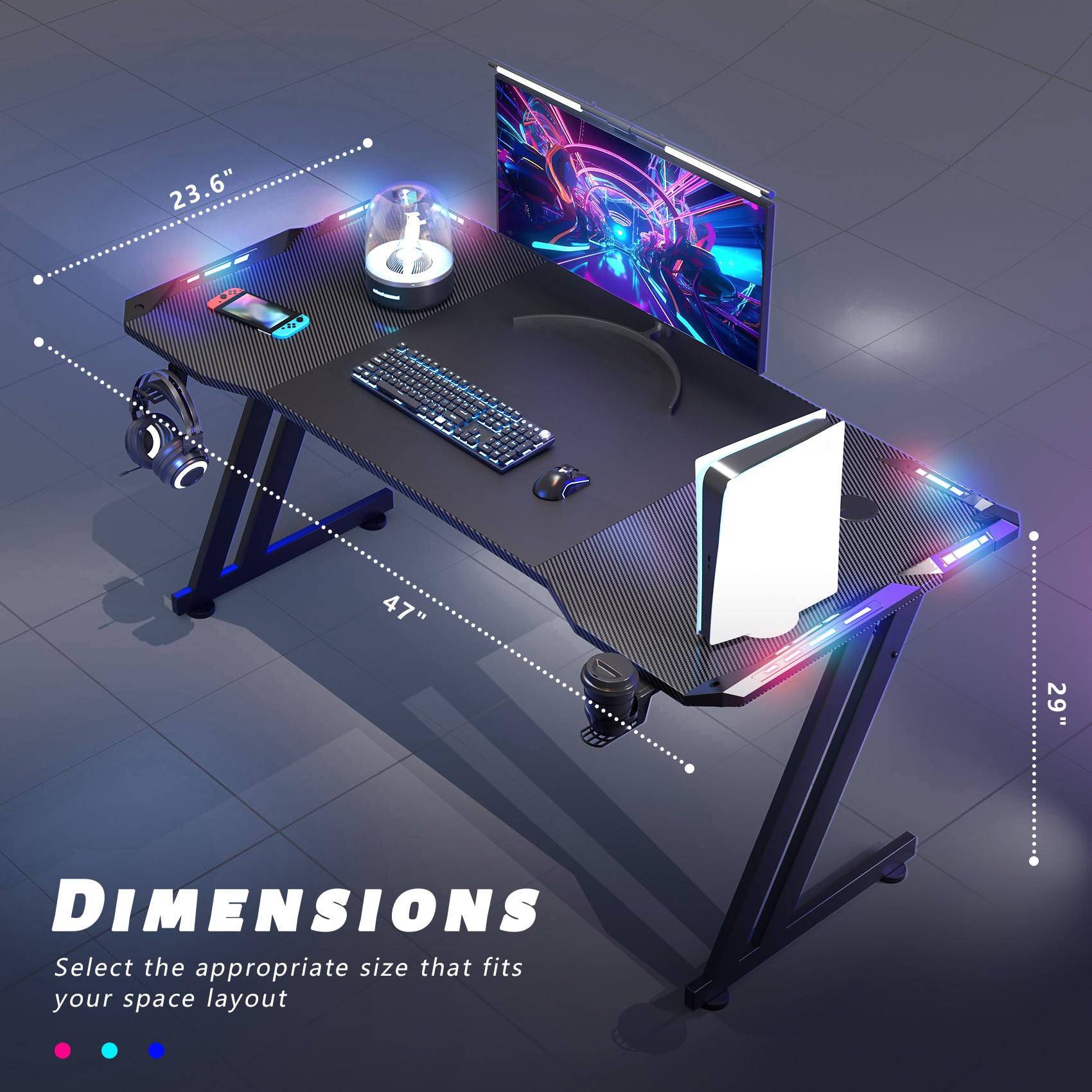 HLDIRECT desk showing integrated cable management for a tidy workspace