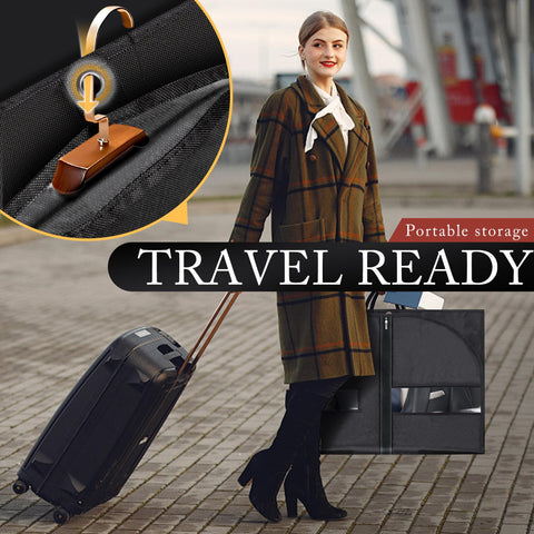 Hleelomi 40-inch garment bags foldable design for easy packing.